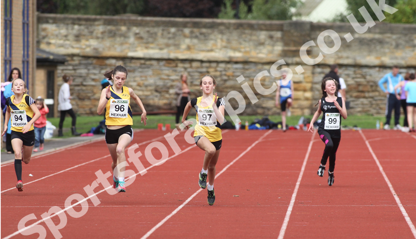 Girls 100 metres, Northumberland Classic